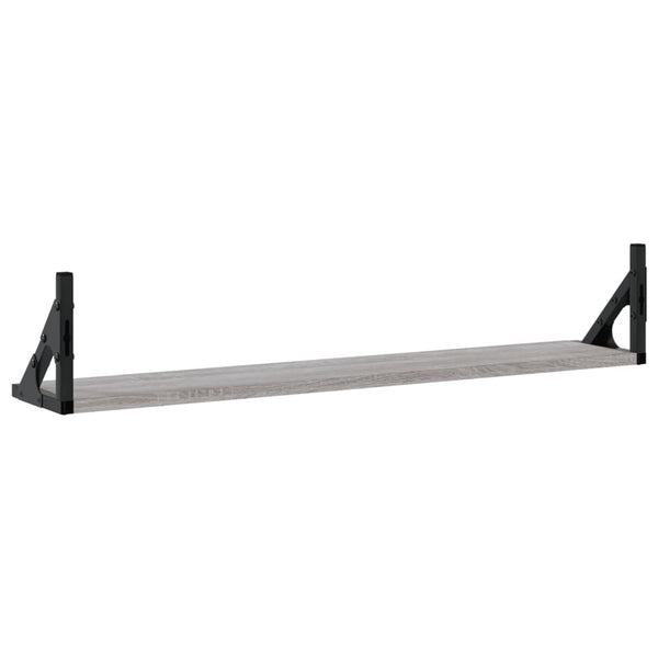 Wandregale Grau Sonoma 80cm 2er Set