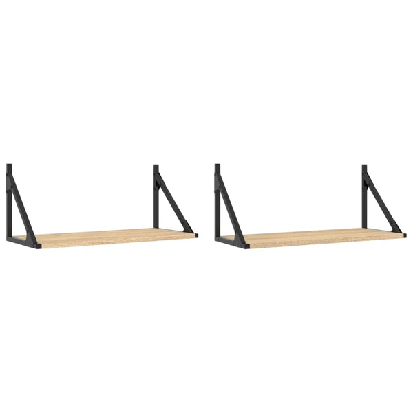 Wandregale Sonoma Eiche 60x25 cm, 2er-Set