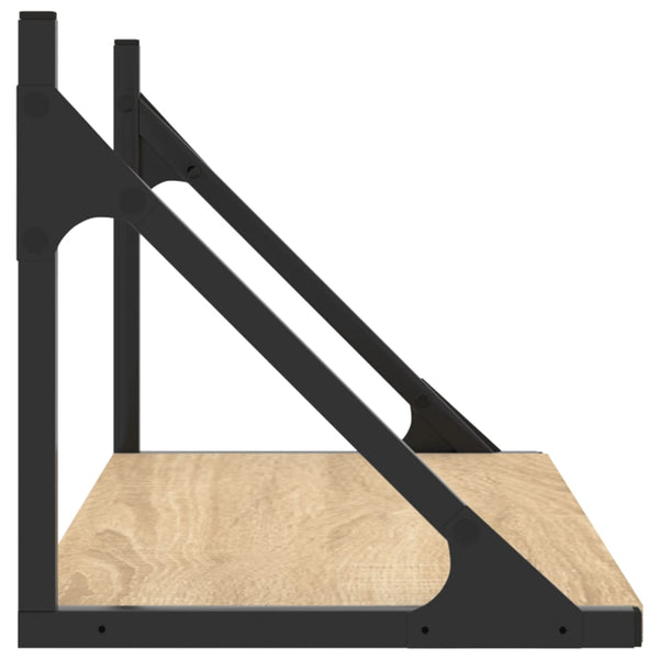 Wandregale Sonoma Eiche 60x25 cm, 2er-Set