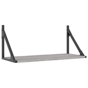 Wandregale Grau Sonoma 60x25, 2er Set