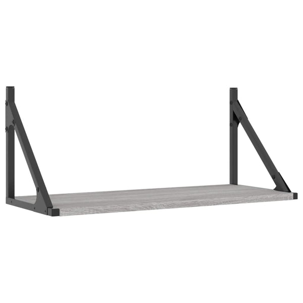 Wandregale Grau Sonoma 60x25, 2er Set
