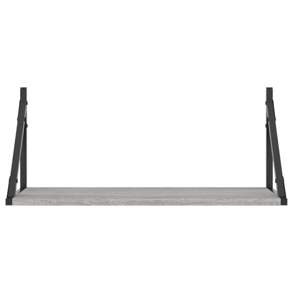 Wandregale Grau Sonoma 60x25, 2er Set