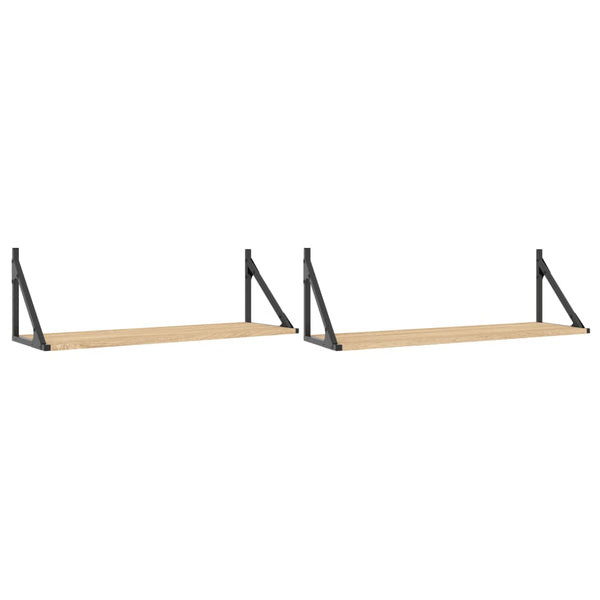 Wandregale 2er Set Sonoma Eiche 80cm