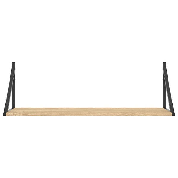 Wandregale 2er Set Sonoma Eiche 80cm