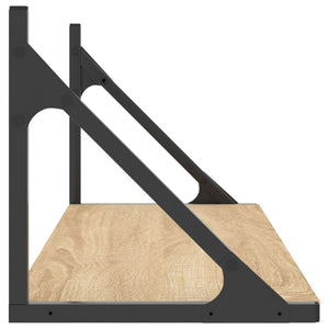 Wandregale 2er Set Sonoma Eiche 80cm