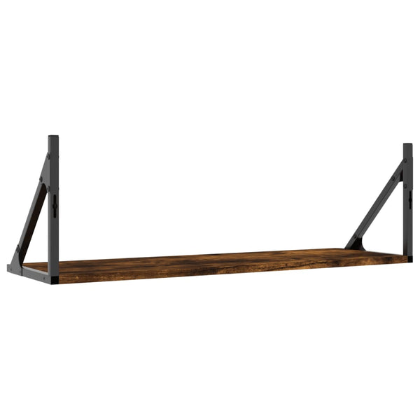 Wandregale 2er Set Räuchereiche 80cm