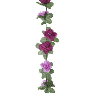 Blumengirlanden Helllila Frühlingsrosen 6er Set