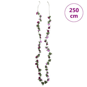 Blumengirlanden Helllila Frühlingsrosen 6er Set