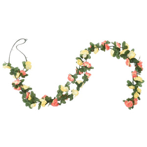 Blumengirlanden Frühlingsrosen 6 Stk, 250cm