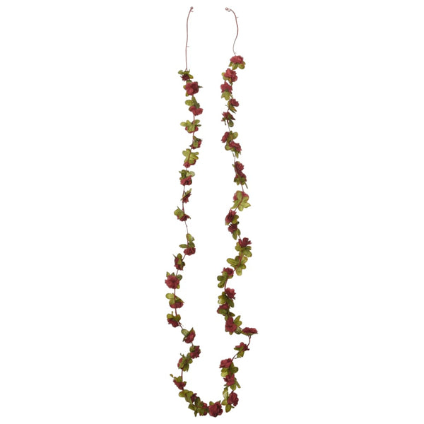 Weinrote Blumengirlanden, 6 Stück, 250 cm