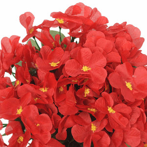 Rote Blumen Girlanden, 3er Set, 85cm