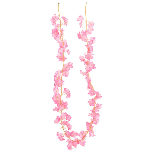 Dunkelrosa Blumengirlande, 180 cm, 6 Stk.