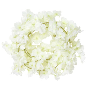 vidaXL Guirlandes de fleurs Fleurs 6 pcs Blanc 180 cm