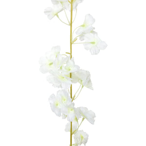 vidaXL Guirlandes de fleurs Fleurs 6 pcs Blanc 180 cm