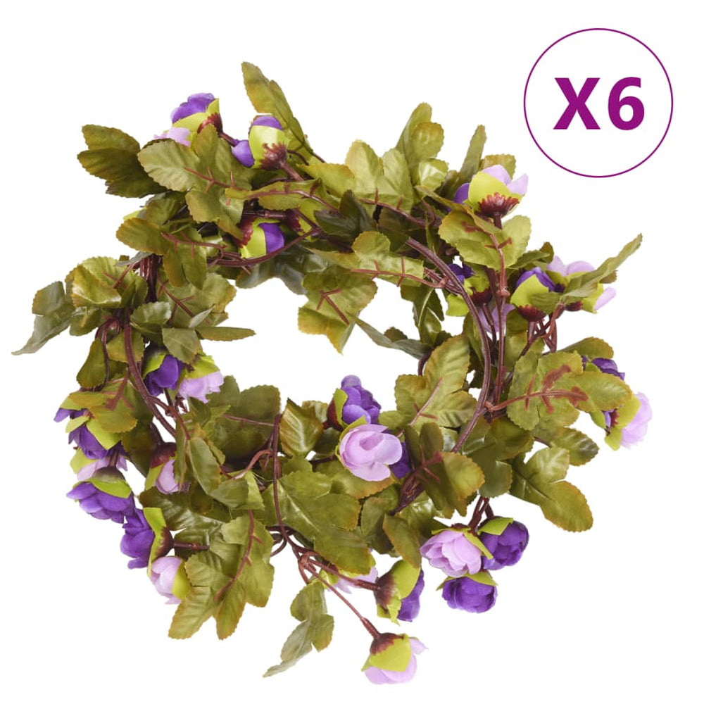 Helltila Blumengirlanden, 6 Stk, 215cm