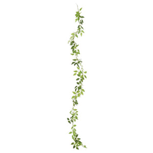 vidaXL Guirlandes de fleurs 6 pcs Blanc 200 cm