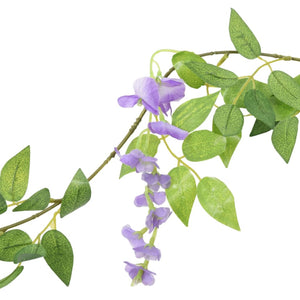 vidaXL Guirlandes de fleurs Fleurs 6 pcs Violettes 200 cm