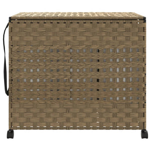 Rattan Wäschekorb mit Rollen