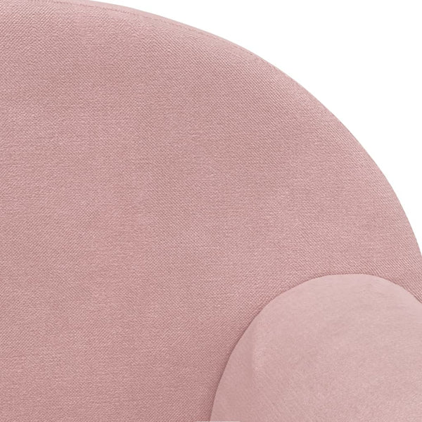 vidaXL Canapé enfant rose peluche douce
