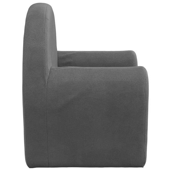 Kinder Schlafsofa Anthrazit Plüsch