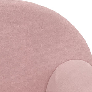 vidaXL Canapé-lit pour enfants 2 places rose en peluche douce