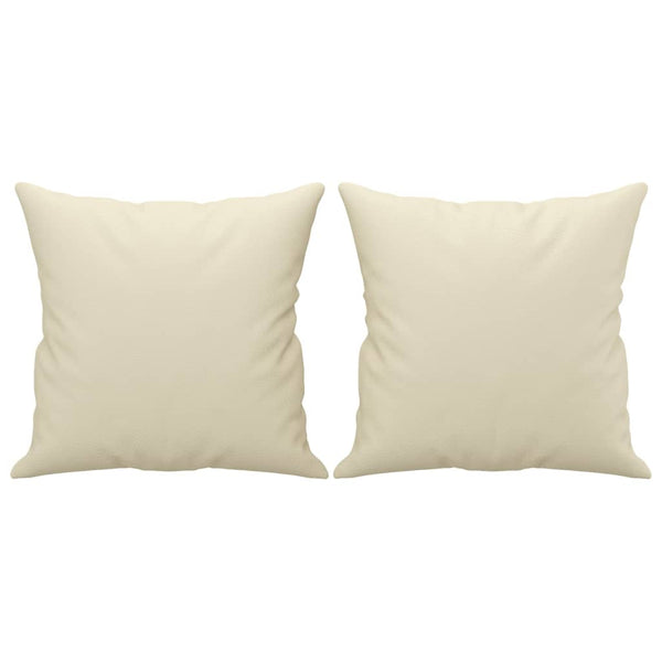 3-Sitzer Sofa Creme Kunstleder 180cm