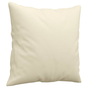 3-Sitzer Sofa Creme Kunstleder 180cm