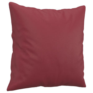 Weinrotes 3-Sitzer Sofa 180cm Kunstleder
