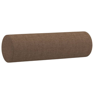 Braunes 2-Sitzer Sofa mit Zierkissen