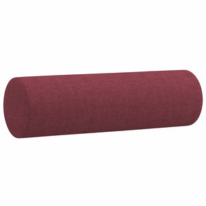 vidaXL Canapé à 2 places avec oreillers décoratifs rouge bordeaux 140 cm tissu