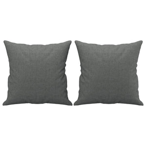 Dunkelgraues 2-Sitzer Sofa mit Zierkissen