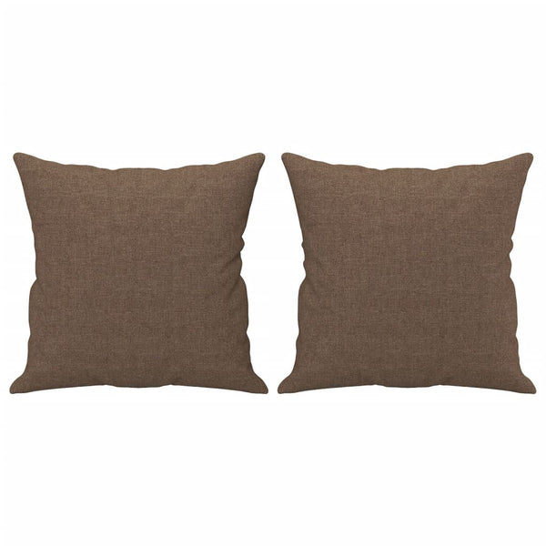 2-Sitzer Sofa Braun mit Kissen
