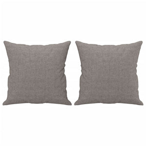 vidaXL Canapé 2 places avec coussins décoratifs Taupe 120 cm Tissu