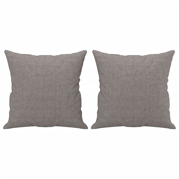 vidaXL Canapé 2 places avec coussins décoratifs Taupe 120 cm Tissu