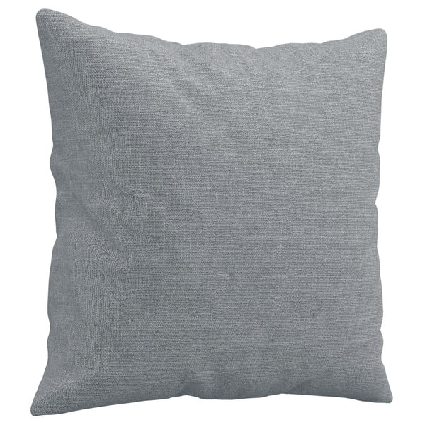 2-Sitzer Sofa Hellgrau mit Kissen