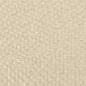 vidaXL Canapé 2 places avec coussins décoratifs crème 140 cm Tissu