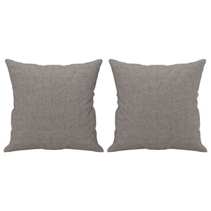 vidaXL Canapé 2 places avec coussins décoratifs Taupe 140 cm Tissu