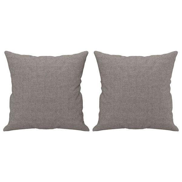 vidaXL Canapé 2 places avec coussins décoratifs Taupe 140 cm Tissu
