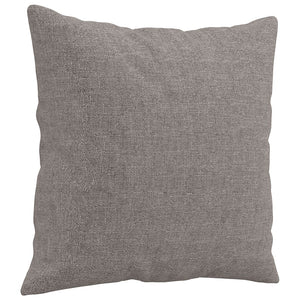 vidaXL Canapé 2 places avec coussins décoratifs Taupe 140 cm Tissu