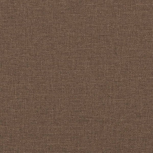 vidaXL Canapé 3 places avec coussins décoratifs Tissu Marron 180 cm