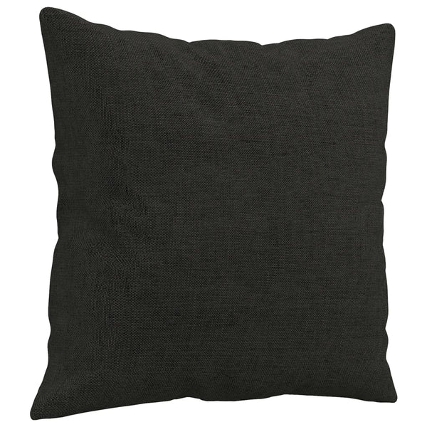 Schwarzes 3-Sitzer Sofa mit Kissen, 180 cm