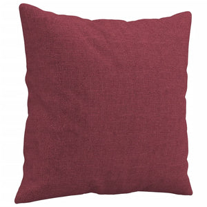 vidaXL Canapé 3 places avec oreillers décoratifs Rouge bordeaux 180 cm Tissu