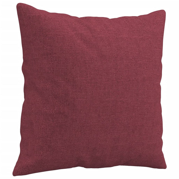 vidaXL Canapé 3 places avec oreillers décoratifs Rouge bordeaux 180 cm Tissu