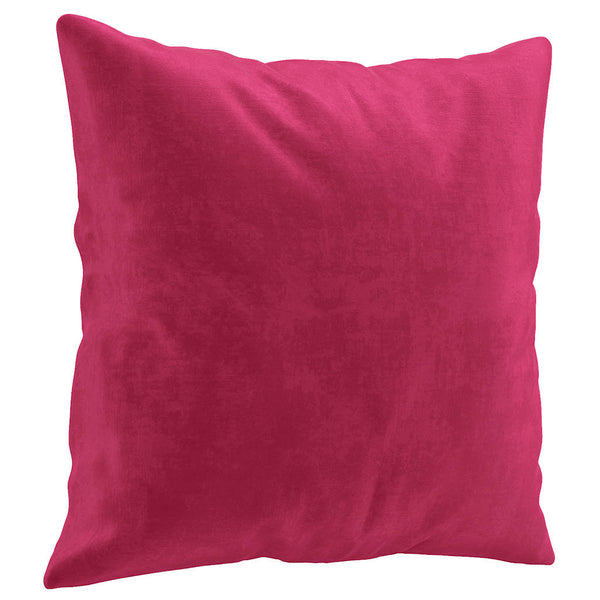 Weinrotes 2-Sitzer Samt Sofa mit Kissen