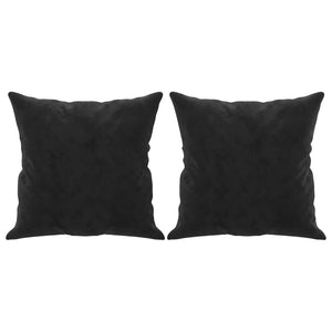 Schwarzes 2-Sitzer Samt Sofa 120 cm