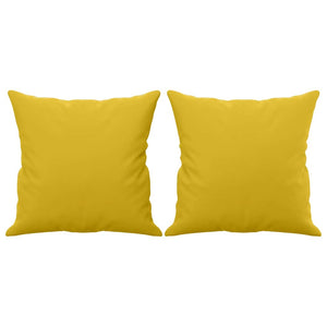 Gelbes 2-Sitzer Samt Sofa 120 cm