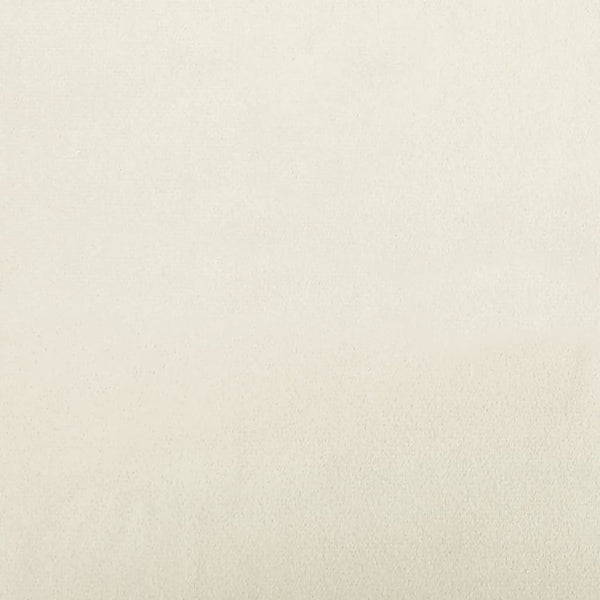 Creme Samt 2-Sitzer Sofa mit Kissen