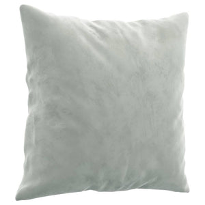 2-Sitzer Sofa Hellgrau Samt