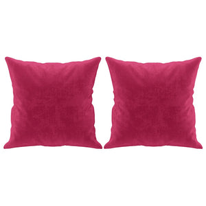 Weinrotes 2-Sitzer Samt Sofa 140cm