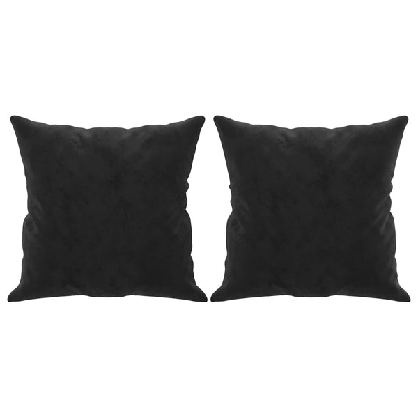 Schwarzes 2-Sitzer Sofa Samt 140cm